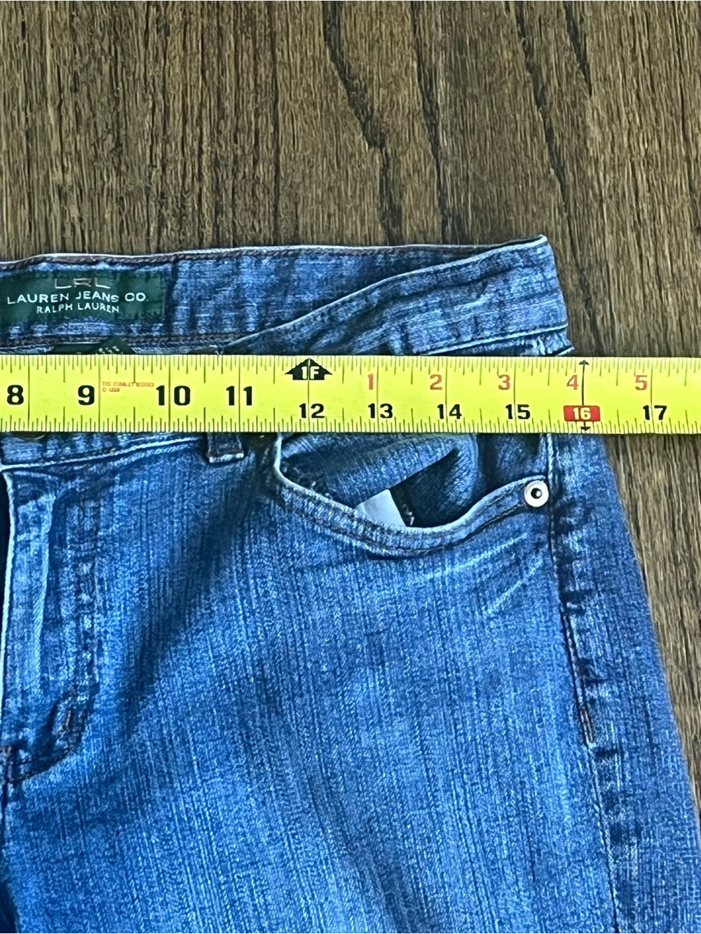 LRL Ralph Lauren Modern Slim Jeans in Medium Blue Size 6 - Picture 9 of 10
